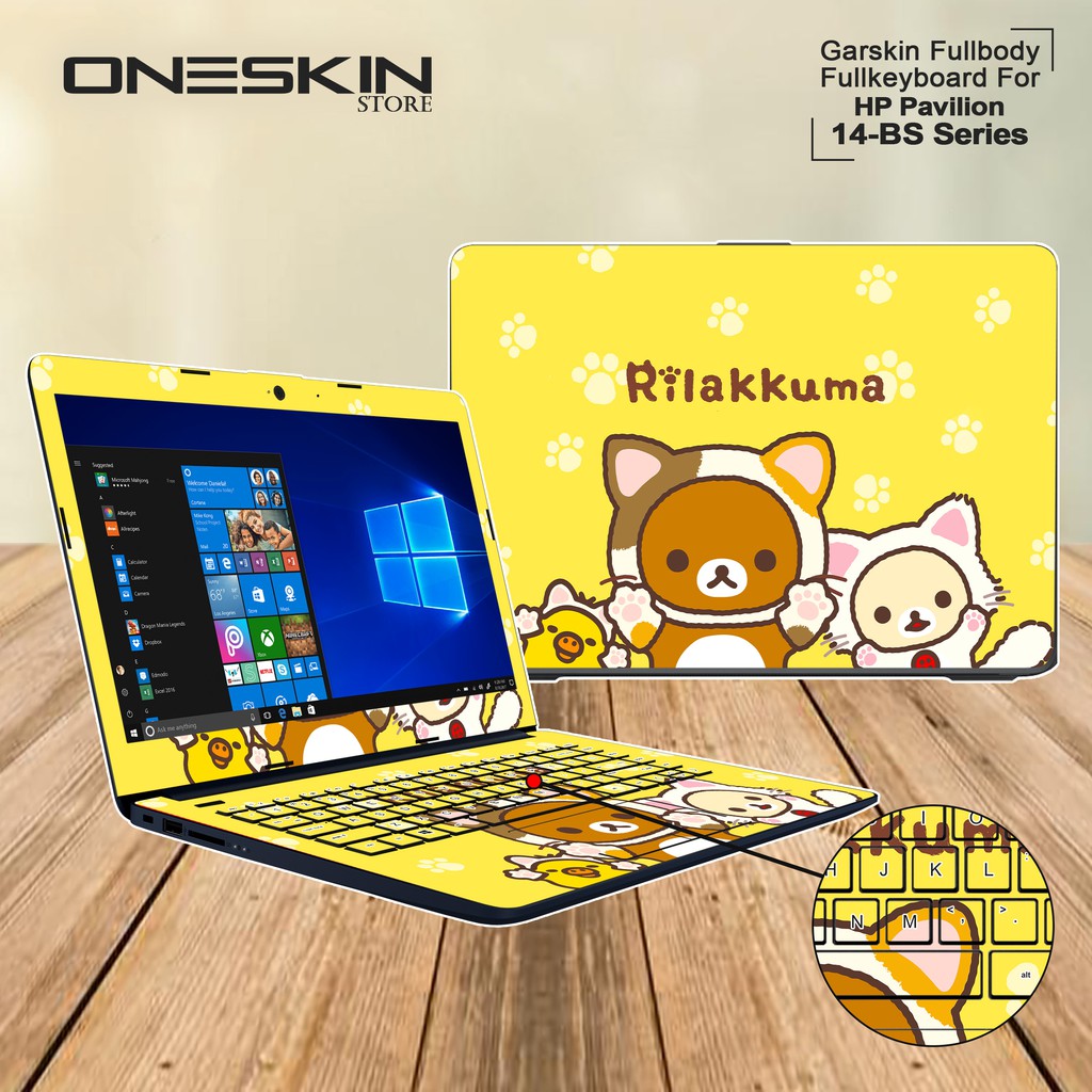 Garskin Laptop Cover HP 14-BS016TU 14-BS702TU 14-BS703TU 14-BS704TU 14-BS705TU Fullbody