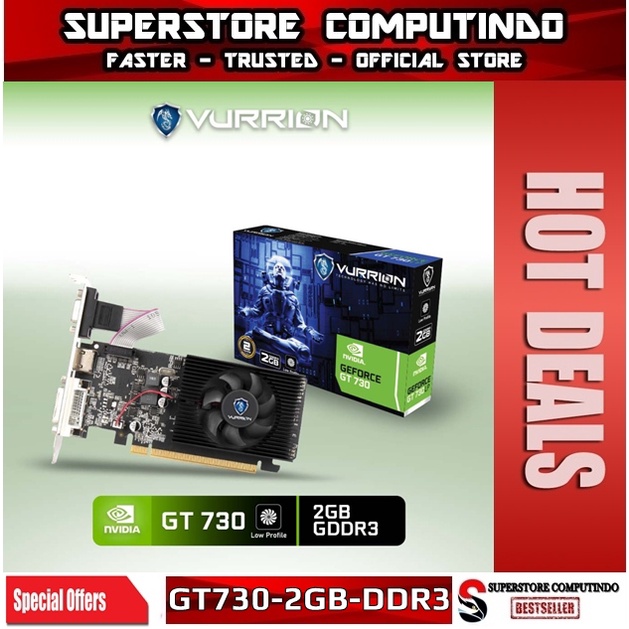 VGA NVIDIA VURRION GT 730 / GT730 LP 2GB DDR3 64-BIT