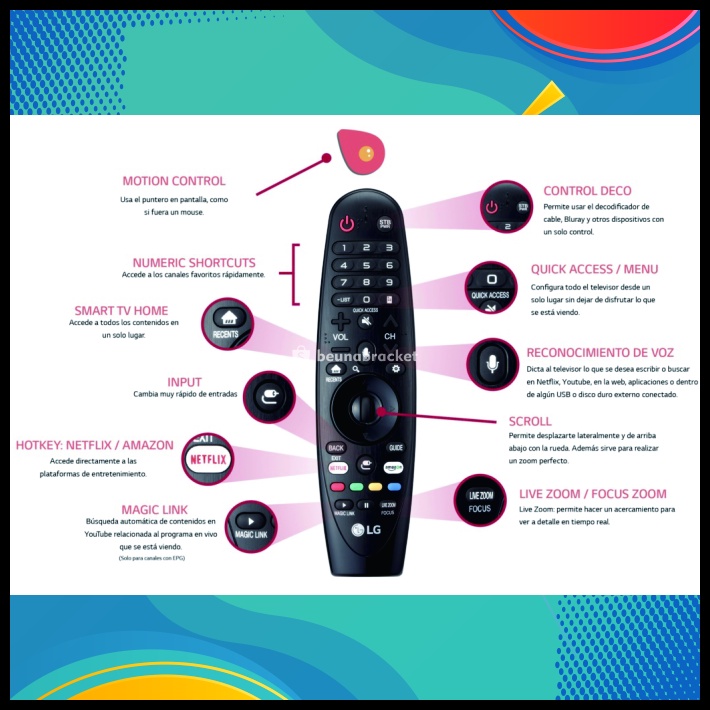 Remote Tv Magic Remote Lg 100% Ori Best Seller Remot Tv Lg Type Anmr18 Anmr19 Anmr20 Magic Remote