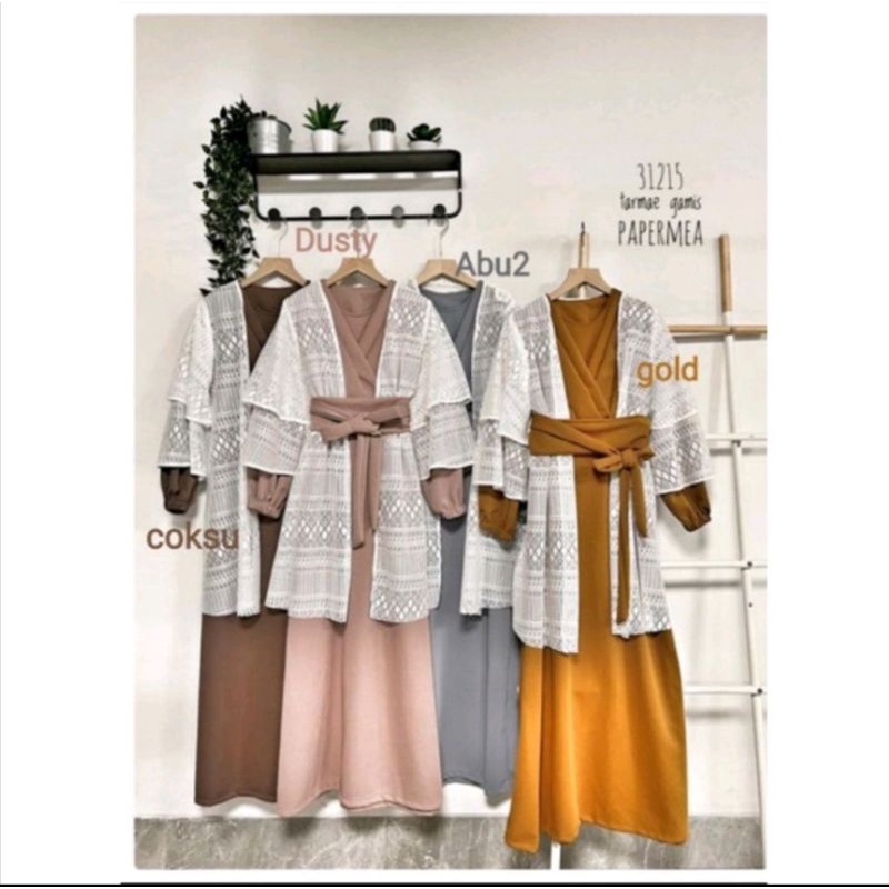 gamis papermea brukat kimono