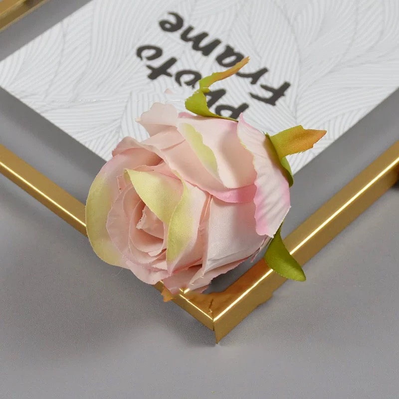 BUNGA ARTIFICIAL FLOWER VINTAGE ROSE PREMIUM TANPA TANGKAI BUNGA PER 1 KUNTUM | BUNGA MAWAR PLASTIK BUNGA HIAS DEKORASI BUKET BUNGA-AUTUMN PINK