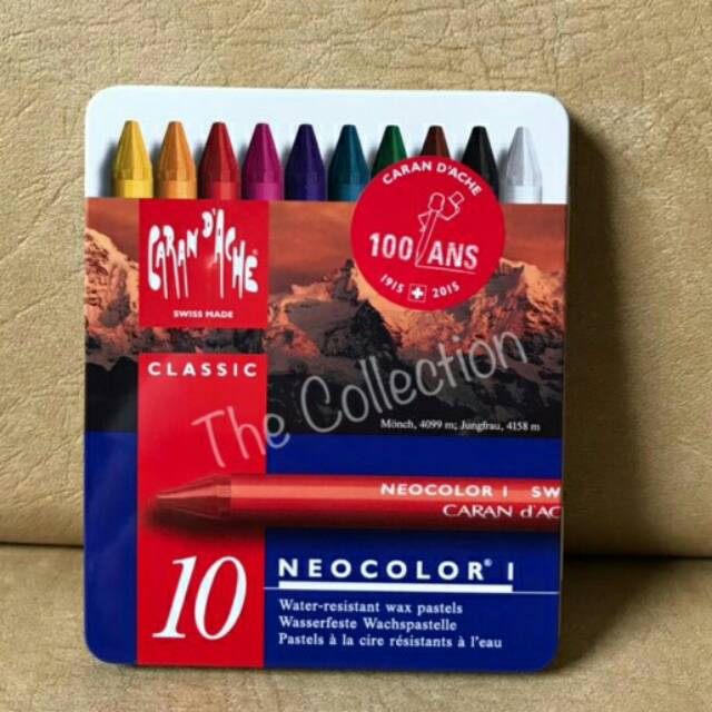

ATK0337CR 10 warna Neo 1 Carandache Caran d'ache Karandas Crayon refil