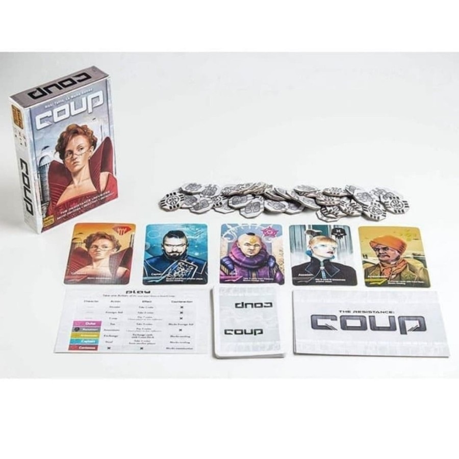 Coup Board Game Card Game Mainan Kartu The Resistance