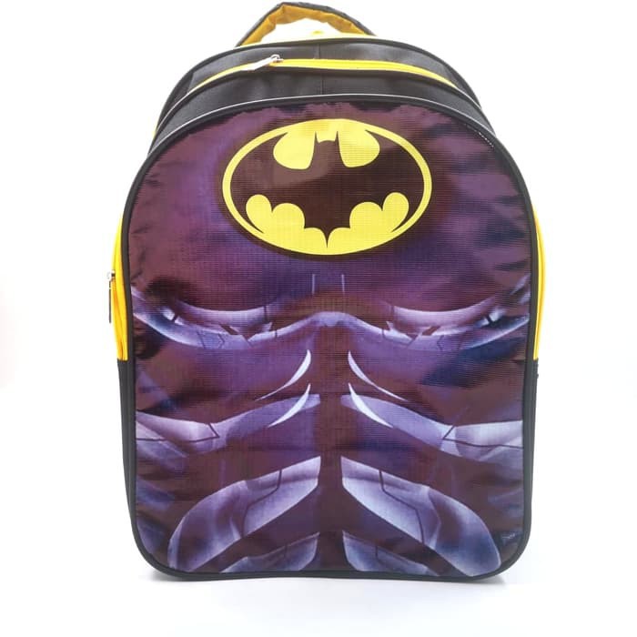 PA Tas Ransel Anak Sekolah TK / SD SUPERHERO OTOT Spiderman Captain America Batman 1358 1614 - TA031