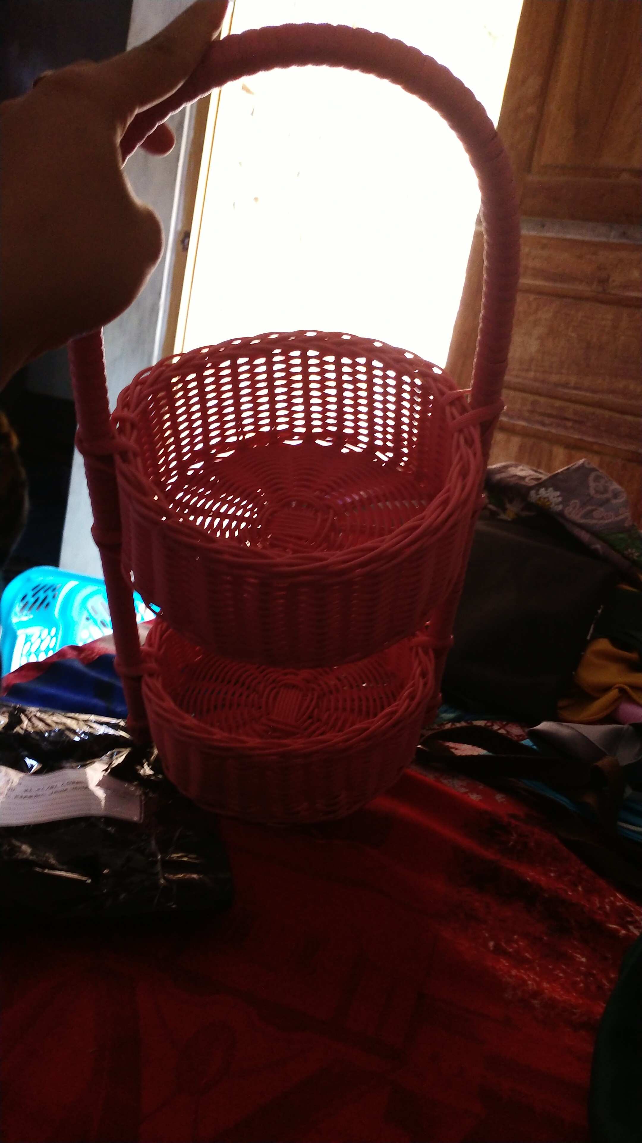 Keranjang Bumbu Rotan 2 Susun