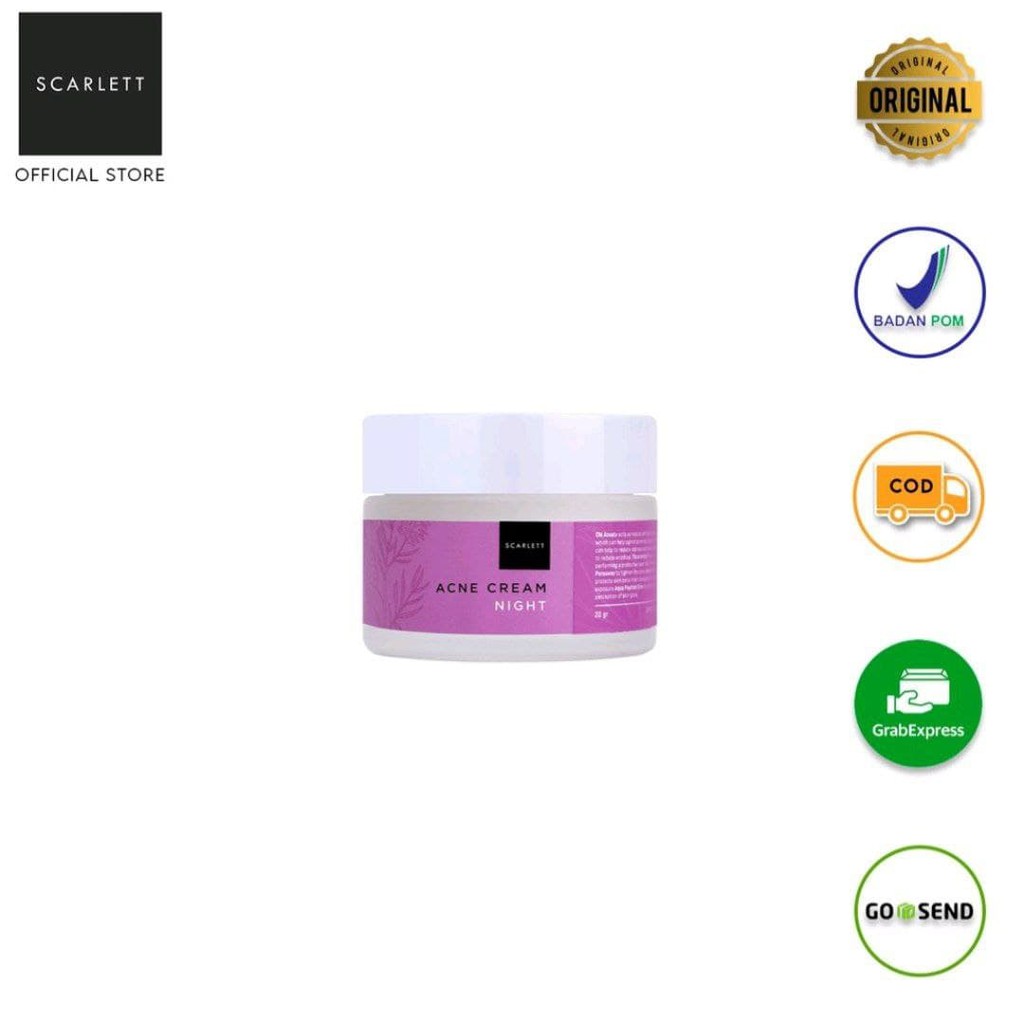 SCARLETT WHITENING MANADO Acne Night Cream [COD]