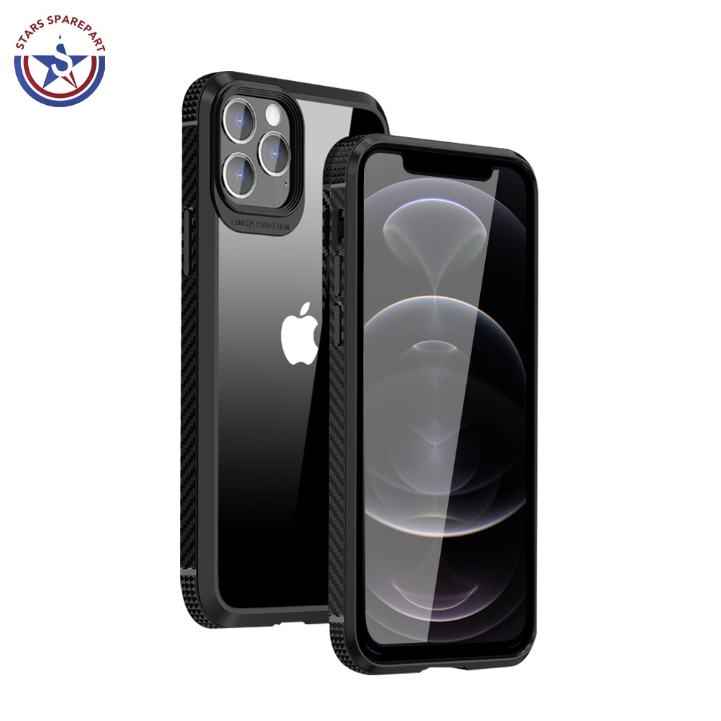 Airbag Case  iPhone Anti Shock TPU + PC iPhone X XR XS Max 11 Pro Max 12 Mini 12 Pro Max MG-MG_Hitam