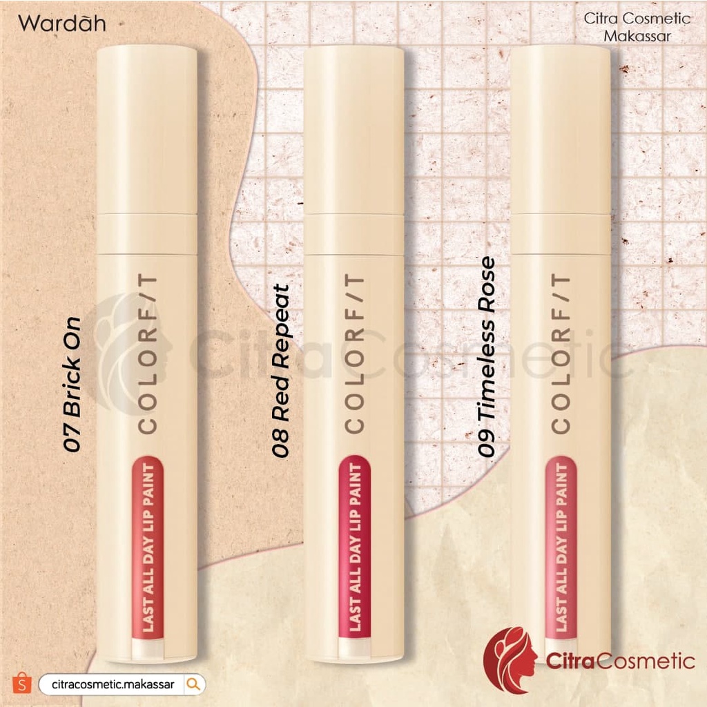 Wardah Colorfit Last All Day Lip Paint