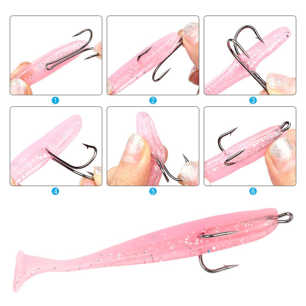 Agustina Kait Pancing Ganda 10pcs/lot Fishing Tackle Untuk Memancing Ikan Gurame Baja Karbon Lalat Mengikat Kait Berduri