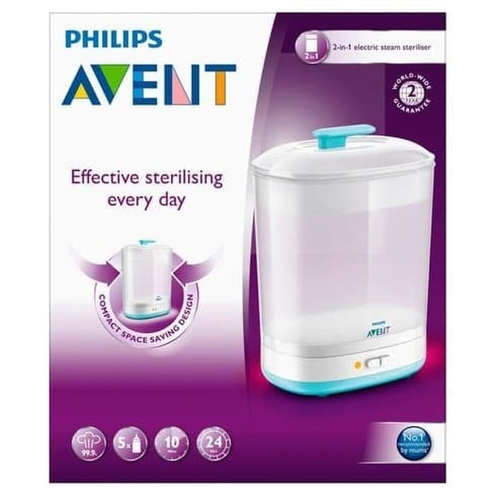 (EX DISPLAY) Phillips Avent 2 in 1 Electric Steam Sterilizer (EX DISPLAY)