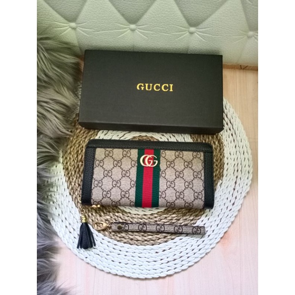 DOMPET GUCCI PANJANG 1 RESLETING FREE BOX