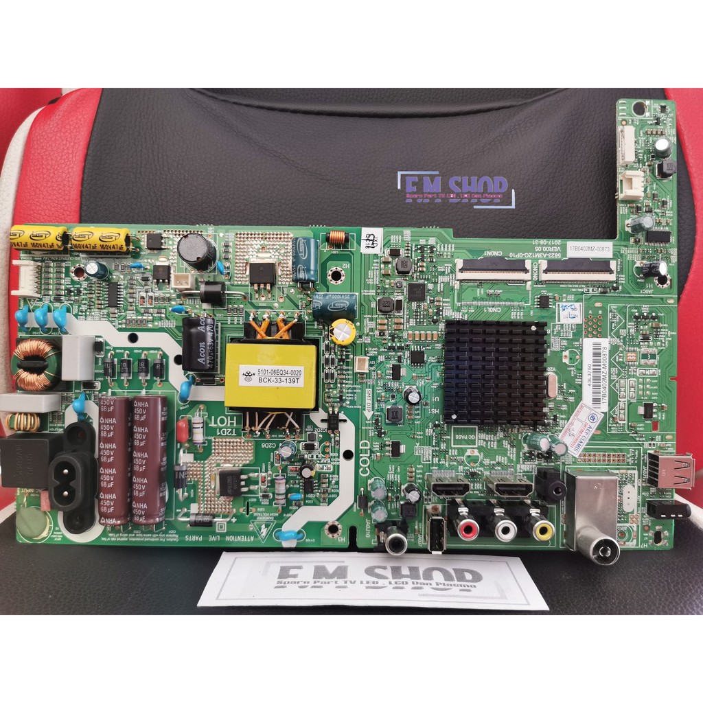 Mainboard TV Toshiba 43L3750VJ - Mesin TV Toshiba 43L3750 - MB TV Toshiba 43L3750 VJ