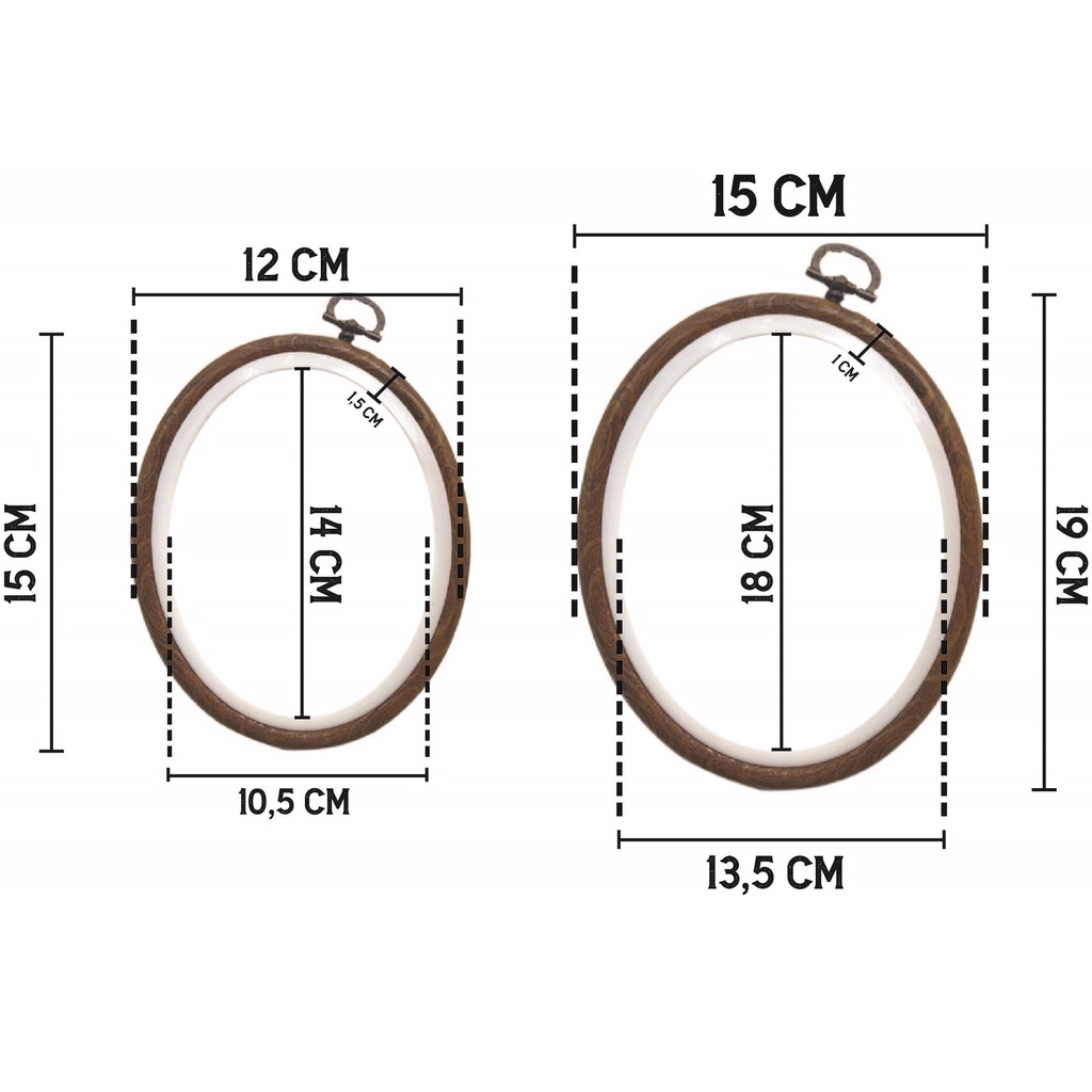 Embroidery Hoop Frame Imitate Wood | Stretch Cross Stitch Tool | Sulam