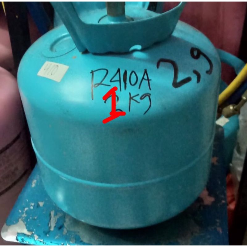 Freon R410a Tabung kecil sudah berikut isi 1 kg r410a free tabung