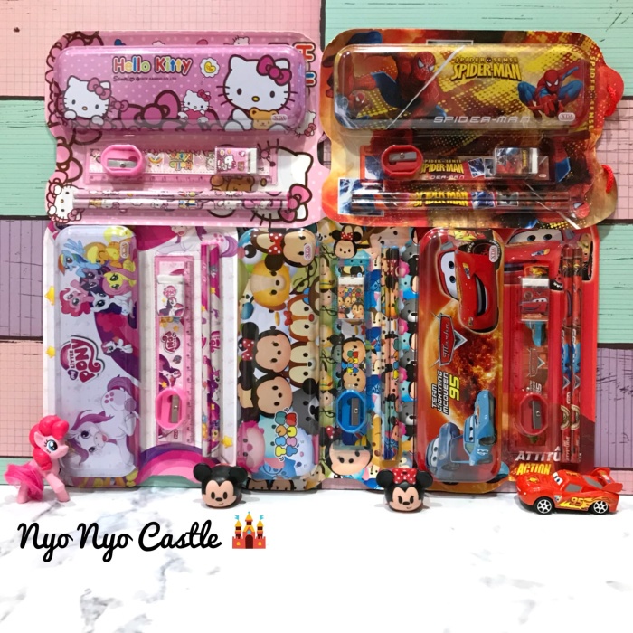 

Cantik Stationary Set 6In1 Peralatan Tulis Anak Tsumtsum Cars Mcqueen Spiderm Berkualitas