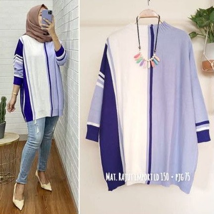 Kaos rajut import ld 150 cm