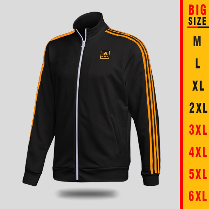 JAKET KERAH PRIA ADIDAS HITAM LIST EMAS SWEATER FIREBIRD ADIDAS - JAKET OLAH RAGA - TRAINING