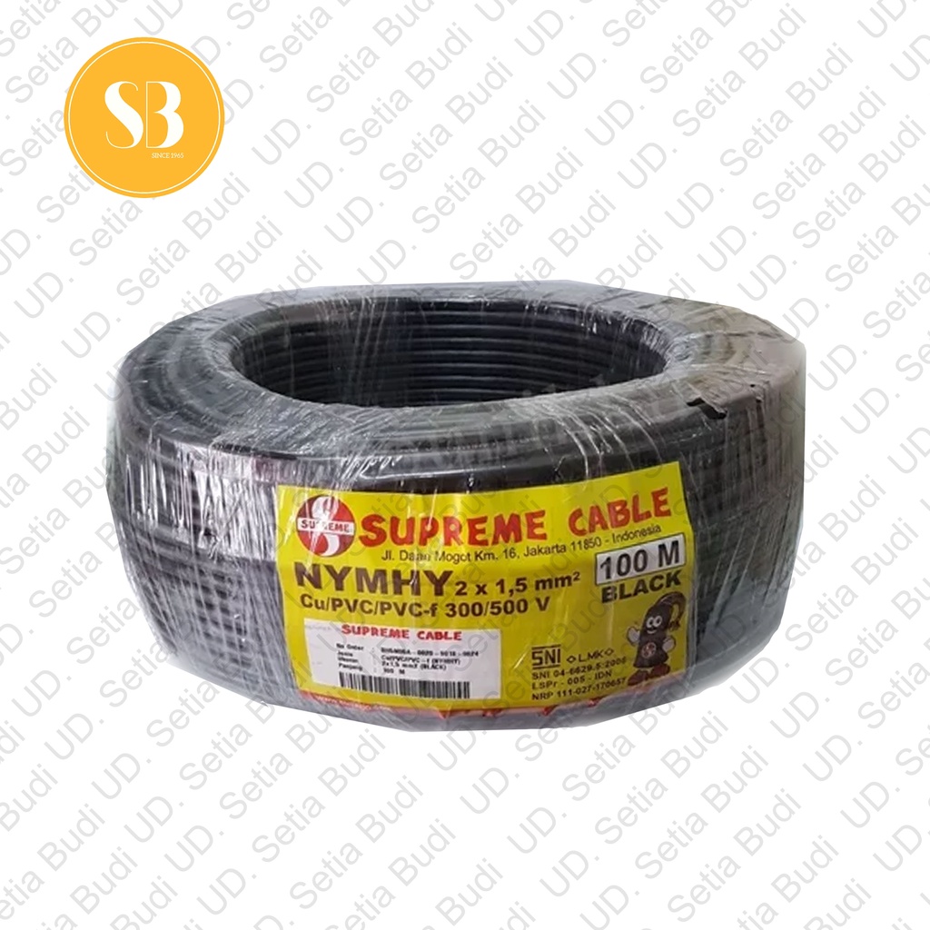 Kabel Telepon Supreme NYYHY 2 x 1,5 100 meter