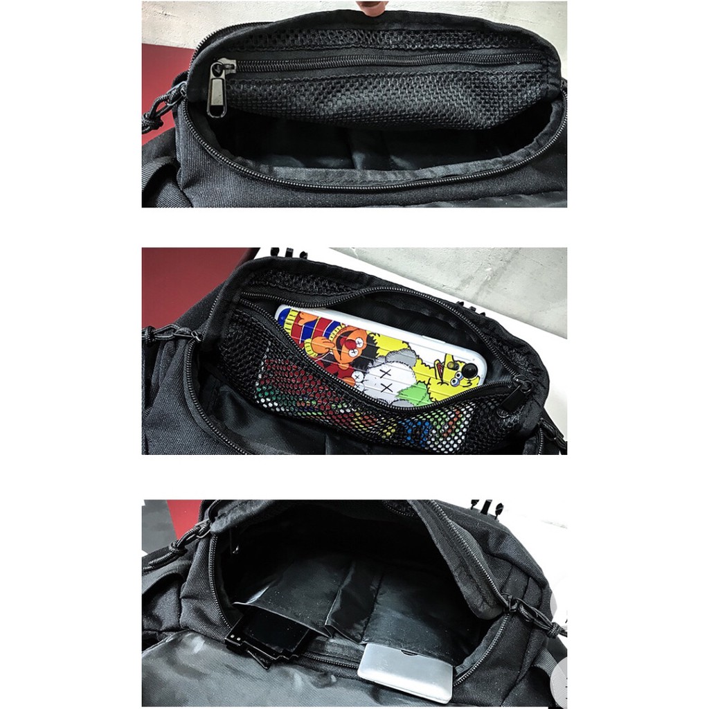 Tas Selempang Canvas Pria Wanita Tas Slempang Reflector FLASH