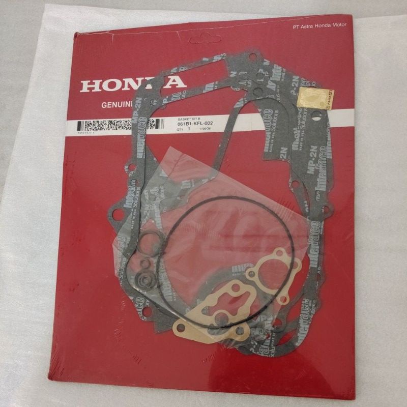 Packing Paking Gasket Kit B Honda Supra Fit lama Fit New Revo 100 Legenda 2 Honda AHM ORIGINAL 061B1