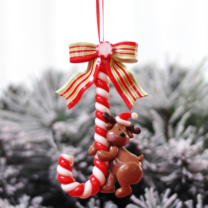 Christmas Tree Santa Claus pendant/Snowman Candy Cane Ornament for Kids home Decor