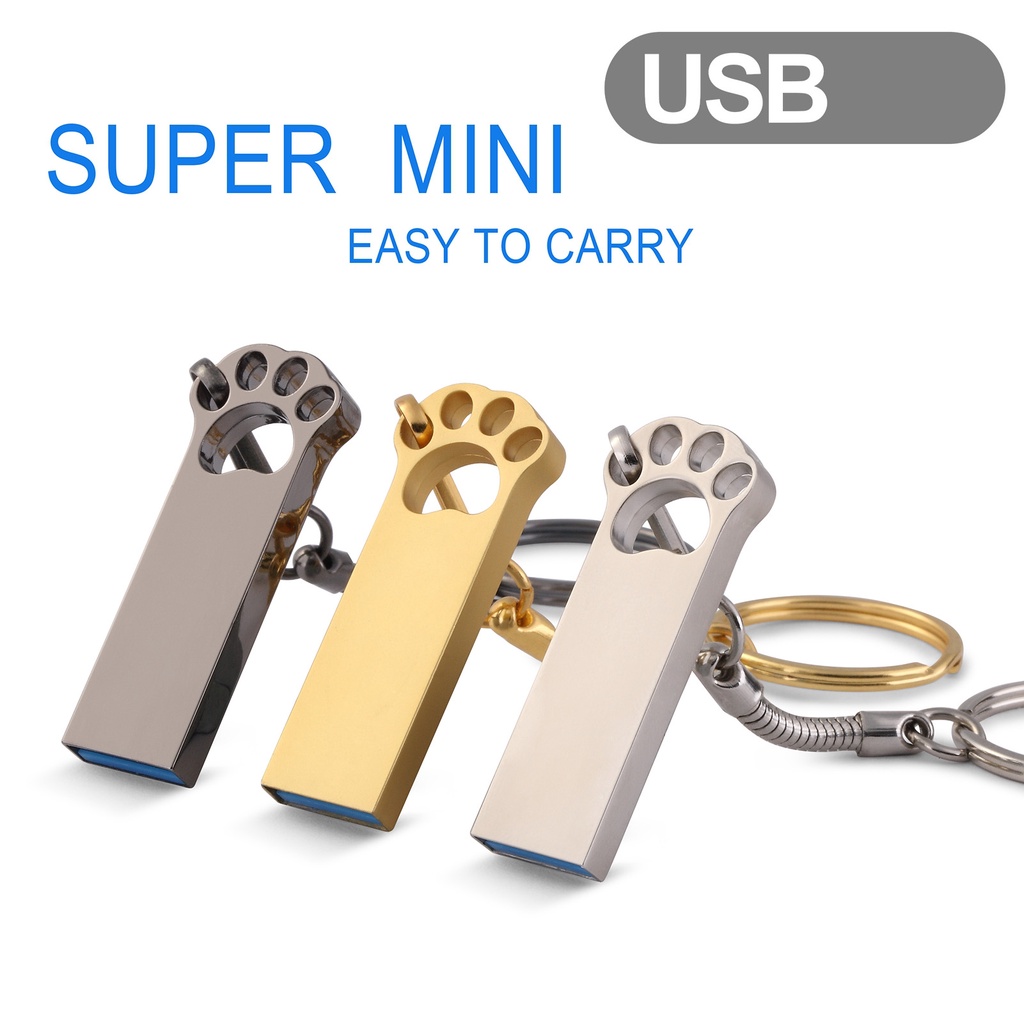 Huluboy Flashdisk USB 3.0 Mini Portable 4 / 8 / 16 / 32 / 64GB Dengan Adapter Tipe-c