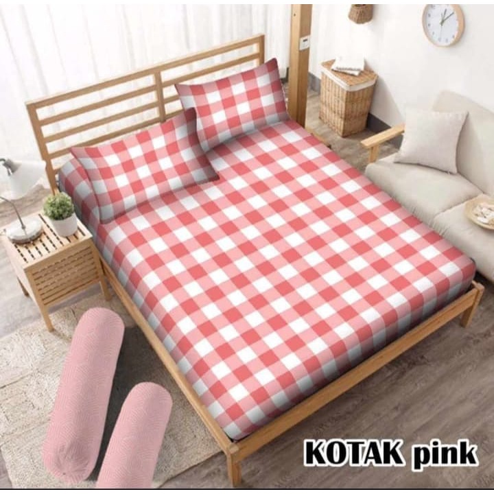 SPREI KOTAK EMILY TERBARU TERLARIS TERBESTSELLER ANTI LUNTUR UKURAN 180X200 BISA BAYAR DI TEMPAT