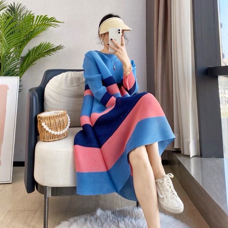 Tunik Viral naik turun/ Tunik plisket naik turun/ Long Tunik Naik Turun Viral