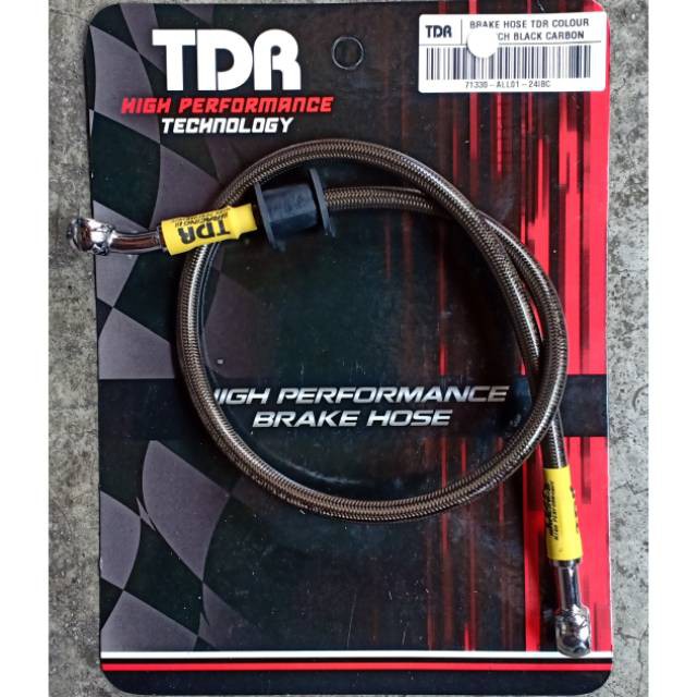 Selang Slang Rem TDR Belakang 24 Inci 60 cm Brake Hose TDR 24inci Carbon Semua Universal Motor