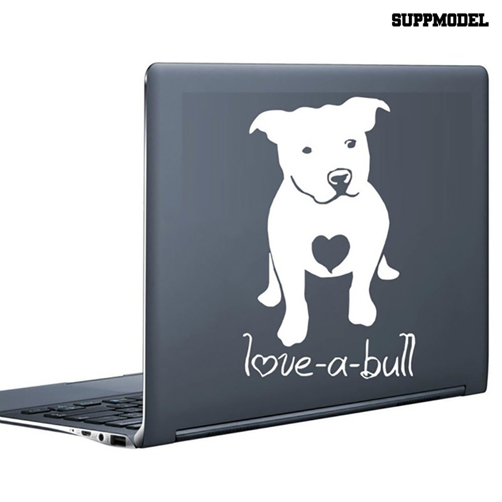 Stiker Reflektif Motif Anjing Bulldog Untuk Dekorasi Mobil / Laptop