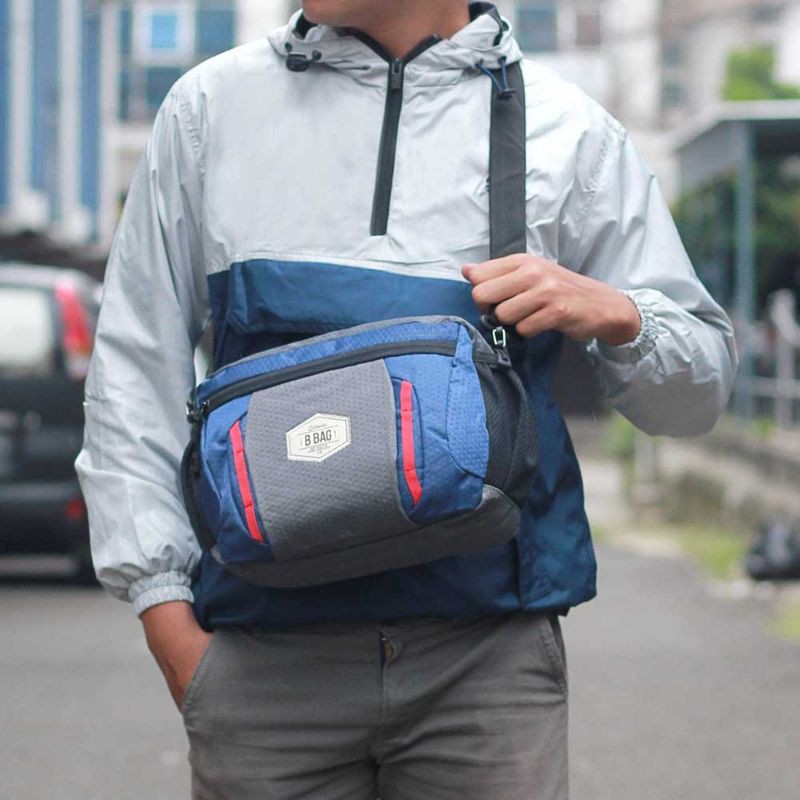 New Arrival - Tas Waistbag Pria Salempang Casual Selempang Outdoor Premium Waterproof Anti Air Tourer Shoulder Bag