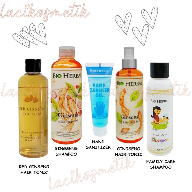 ✨LACIKOSME✨ BIO HERBAL GINGSENG HAIR TONIC GINSENG SHAMPOO KUTU - BPOM ORIGINAL