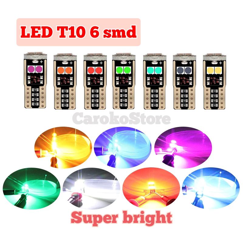 Lampu Led T10 canbus Super bright 6smd