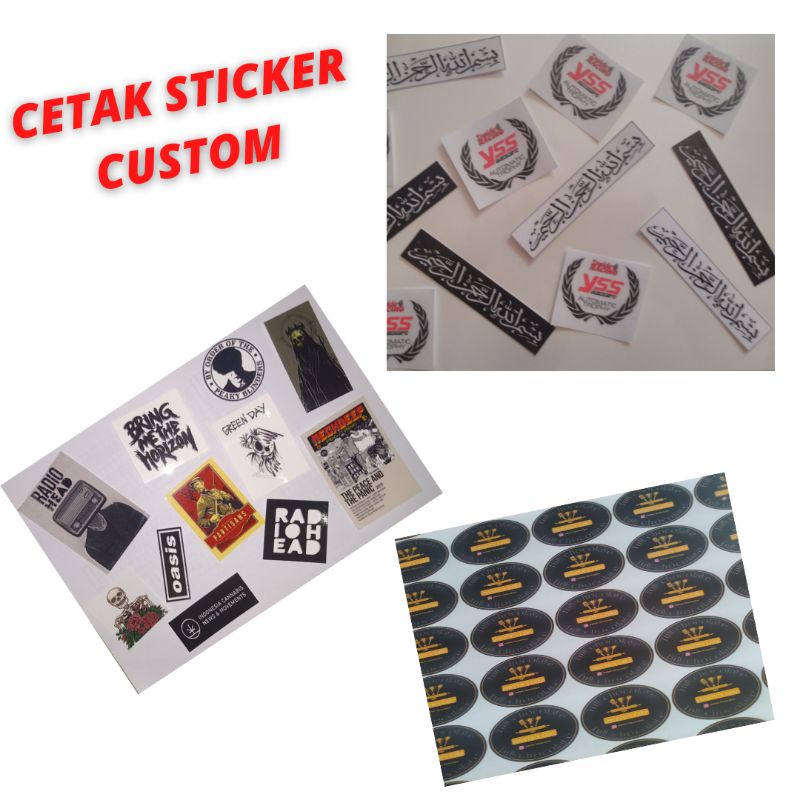 

Cetak Sticker Murah, Sticker Custom, Sticker Kemasan (Chromo, Vinyl, Transparan, HVS)