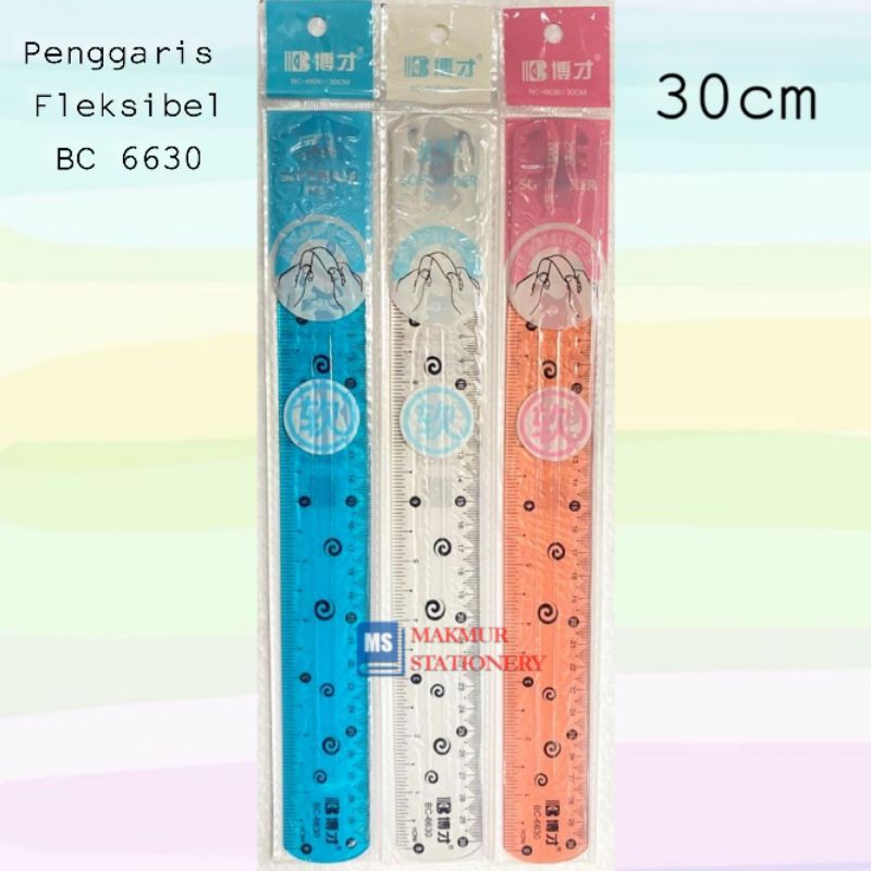

Penggaris Fleksibel / Penggaris Lentur 30cm Bazic BC 6630