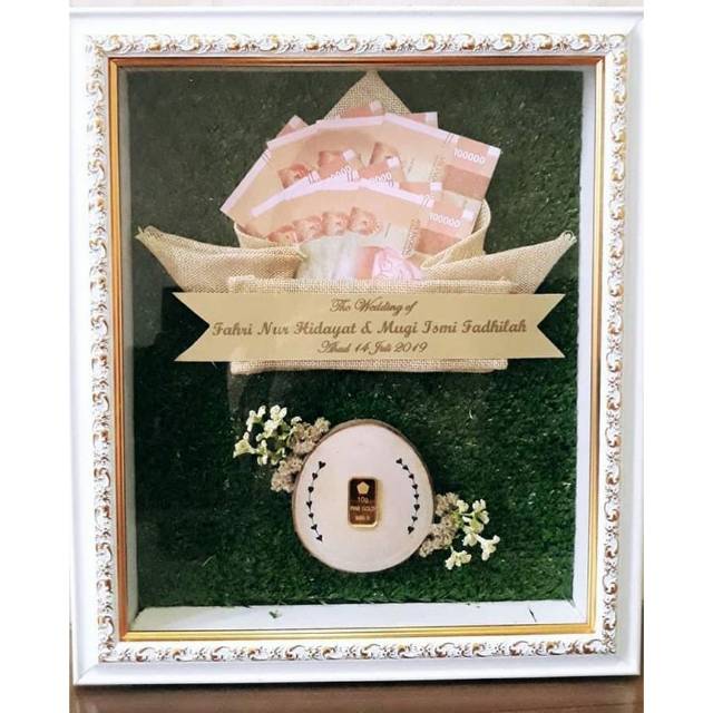 Mahar pernikahan rustic/vintage pernikahan rumput murah uang kertas replika