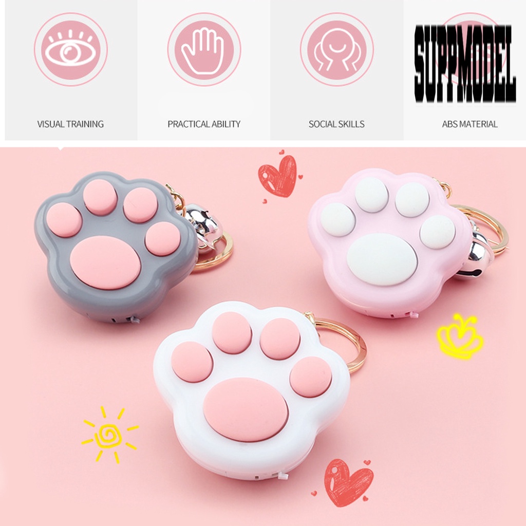 &lt; Suppmodel Gantungan Kunci Fidget Mini Portable Bentuk Cakar Kucing Untuk Anak