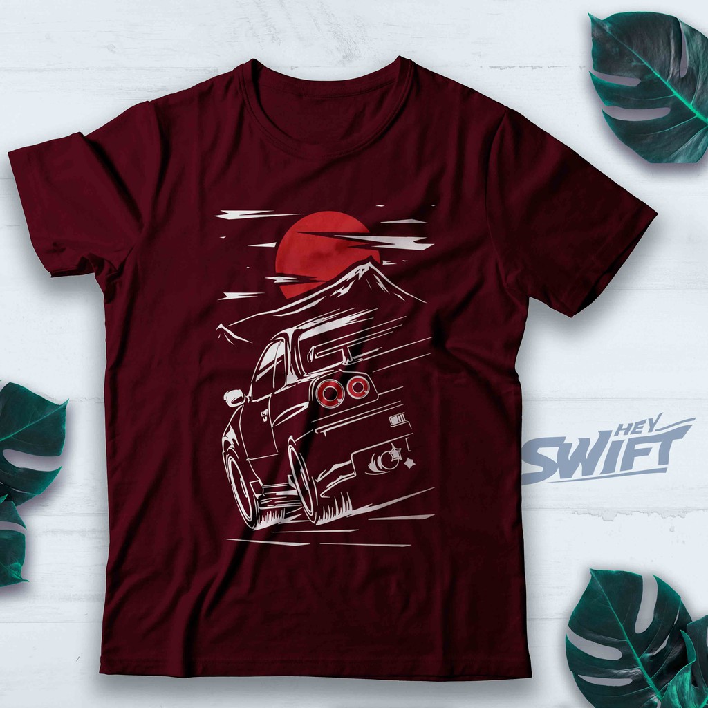KAOS Nissan Skyline GTR 34 JDM T-SHIRT BAJU DISTRO