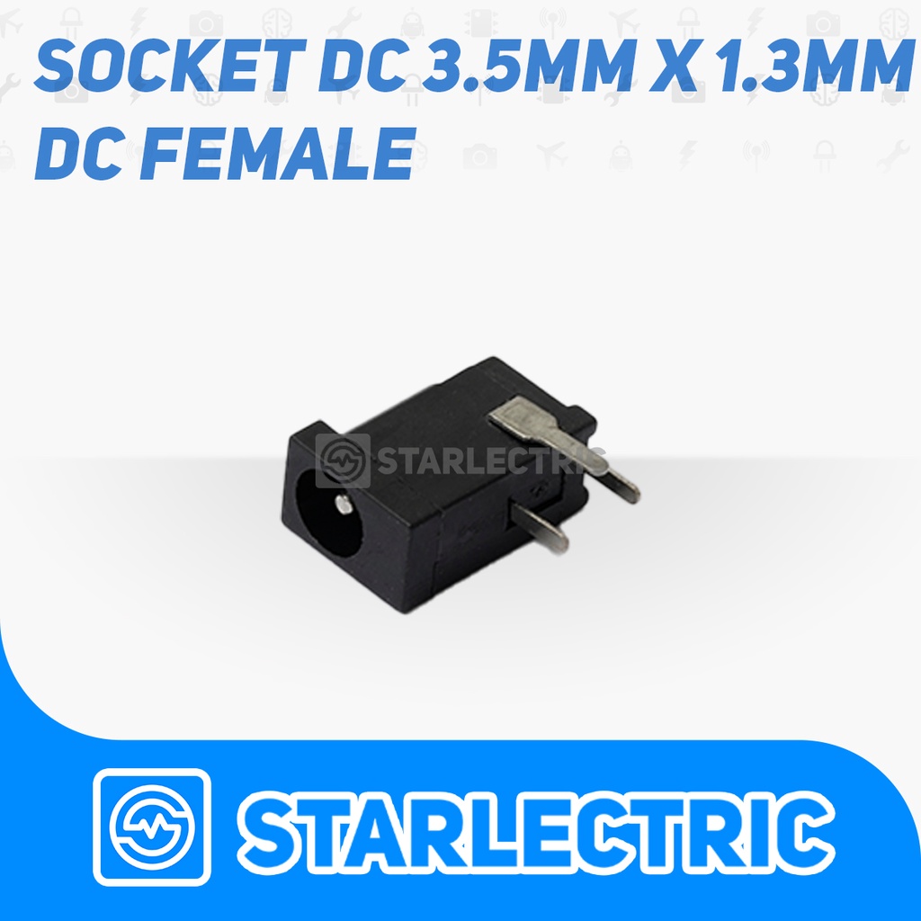 Socket DC 3.5mm x 1.3mm 3.5*1.3  DC Female Jack 3.5x1.3mm dc-002 Power