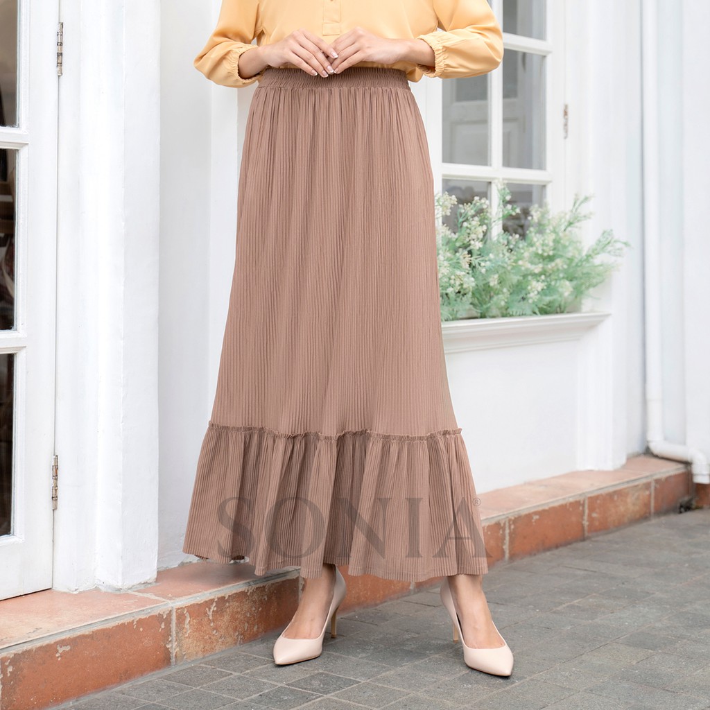 

Shela Skirt / Rok Panjang Plisket Ruffle by SONIA / R1989