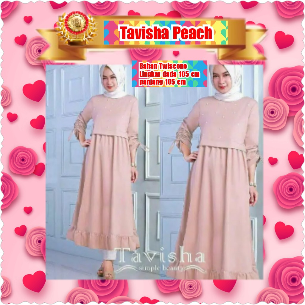 TAVISHA TUNIK KUBUS / PAKAIAN MUSLIM WANITA / TERPOPULER/TERLARIS/TERMURAH/KONDANGAN