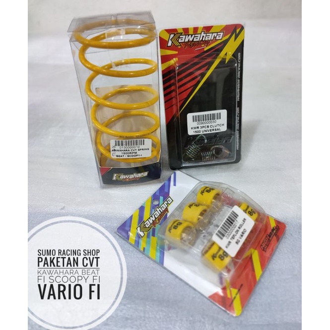 Paketan Cvt Beat fi dan Scopy fi Loler Kawahara,Percvt Kawahara 1500rpm,Per kampas