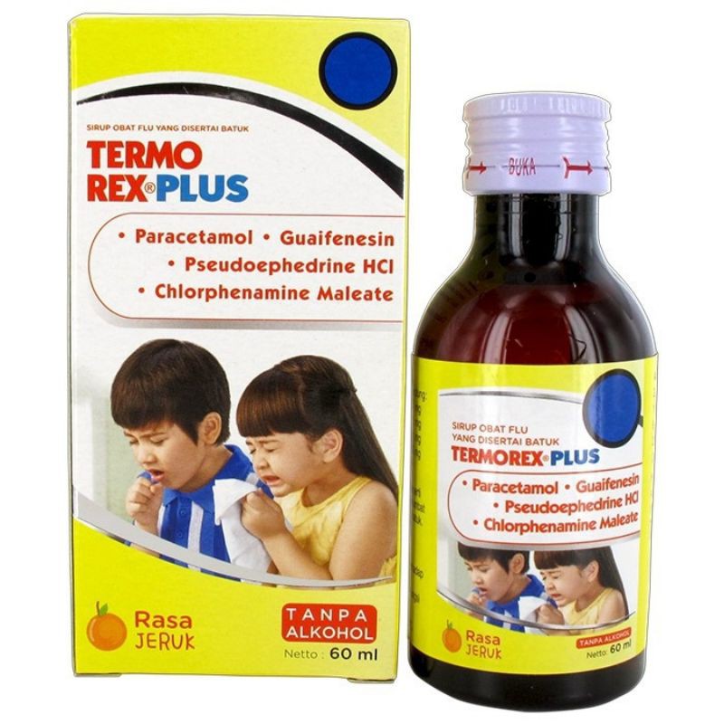 Obat Flu dan batuk TERMOREX OBAT DEMAM DAN FLU PLUS ANAK 60ml