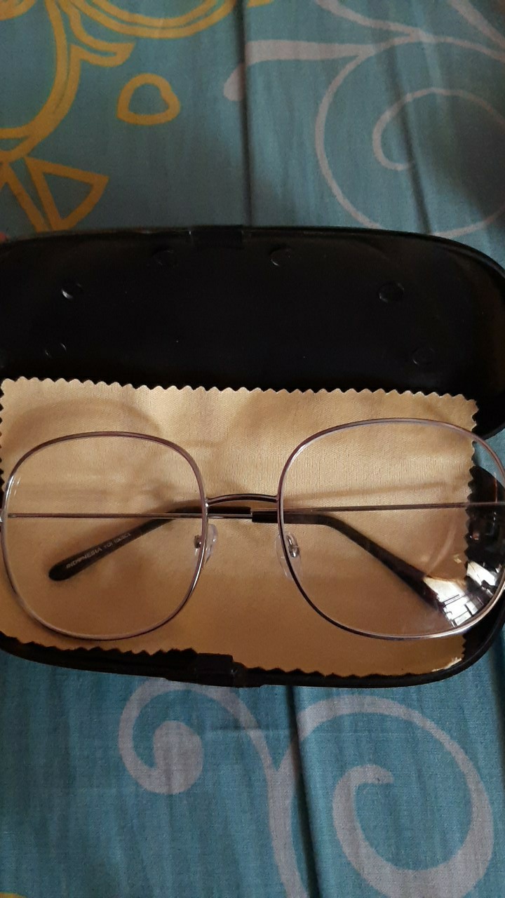 Free Box Dan Lap Kain Kacamata Persegi Big Size Ros 2165