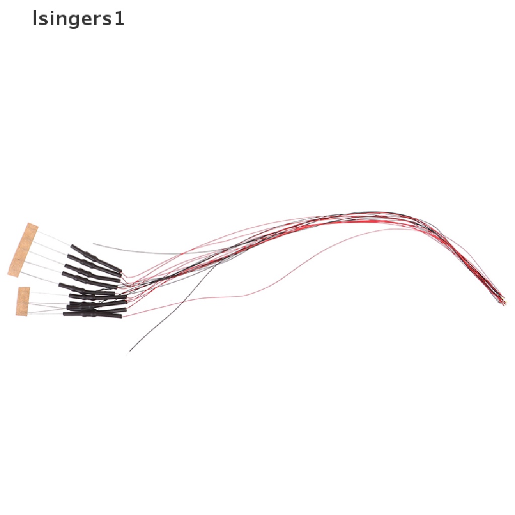 (lsingers1) 10pcs Lampu led t0603wm pre-soldered micro 0.1mm Kabel Tembaga Putih smd 0603 Panjang 20cm