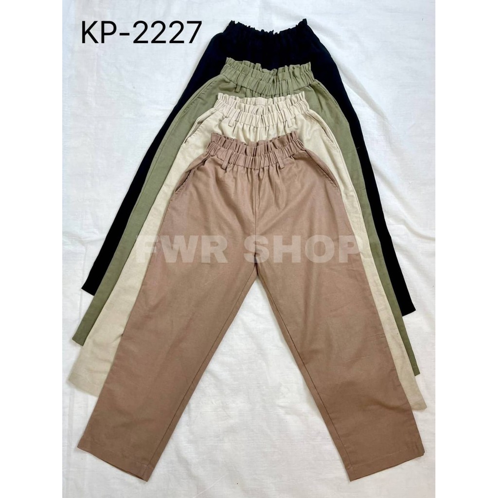 FWR - Ganiya Linen Pants Basic Full Karet