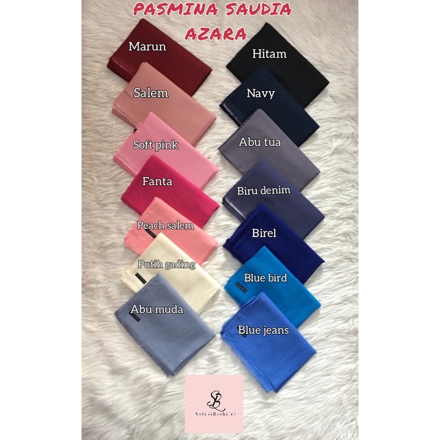 AV - PASHMINA  SAUDIA PREMIUM SYARI MUSLIMAH BY AZARA / HIJAB HITS GRATIS ONGKIR