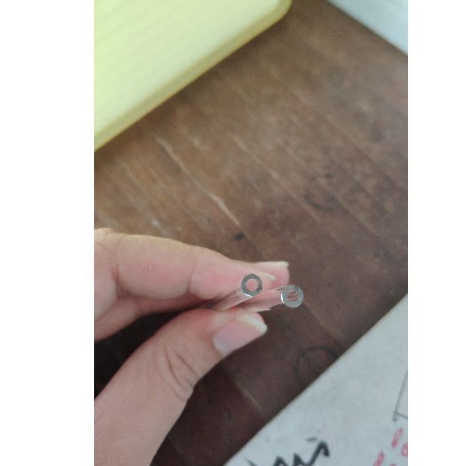 Pipet Kaca merk JEKKIE 8cm (Tebal, lubang kecil dan sedang)