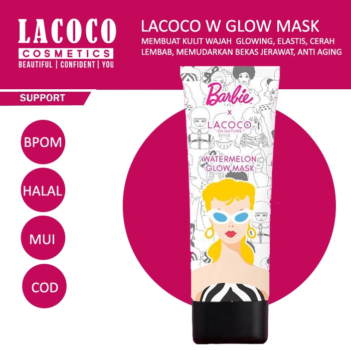 Lacoco Watermelon Glow Mask Sleeping Mask Original