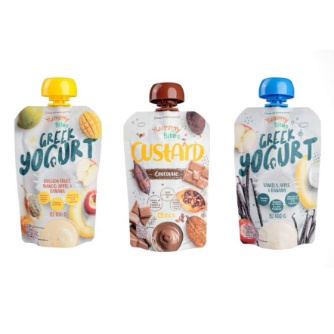 Yummy Bites yoghurt puree 100g pure buah bubur mpasi 100g Organic Korean Yoghurt 9 bulan yogurt baby peachy pure / Yogurt Bayi